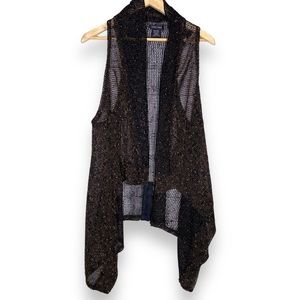 Katie Todd Mesh Boho Sleeveless Cardigan